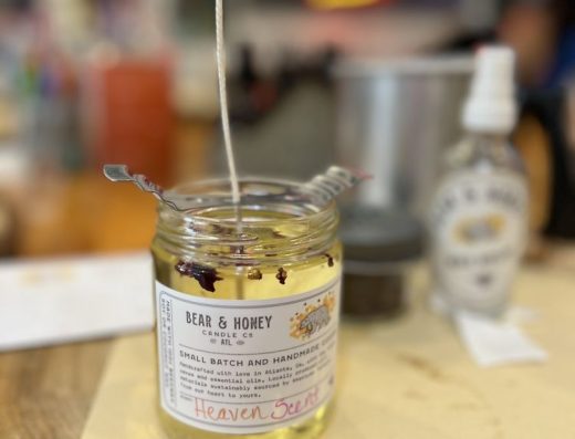 Bear and Honey Candle
