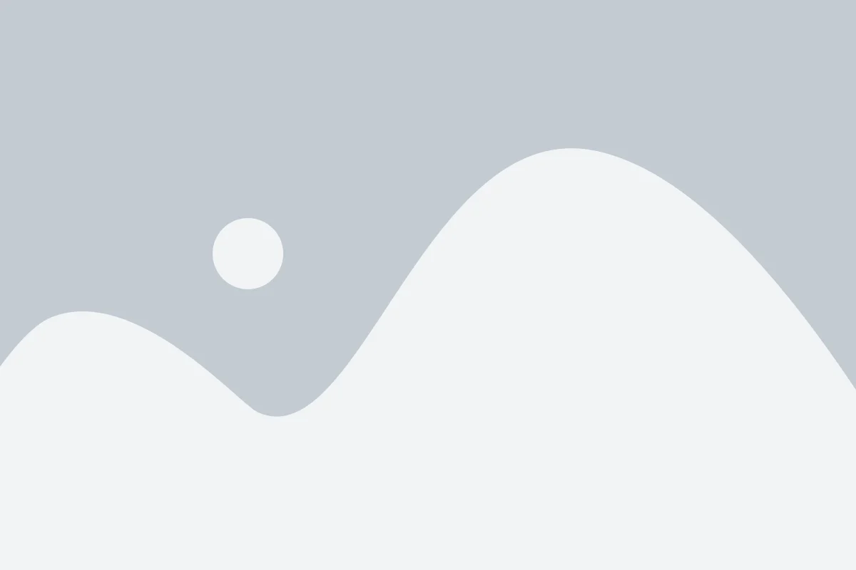 Abstract minimalist landscape with pale blue sky a small circular sun and curved white hills
